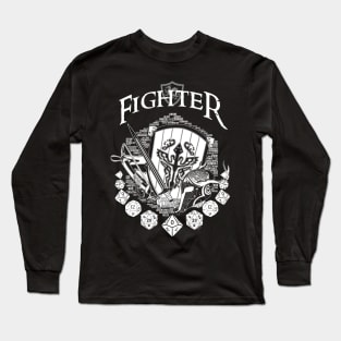 RPG Class Series: Fighter - White Version T-Shirt Long Sleeve T-Shirt